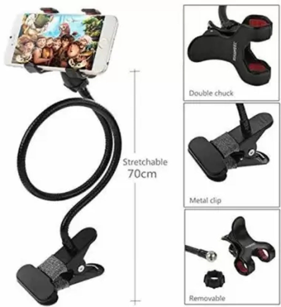 Flexible Gorilla Tripod Stand with Mobile Clip Holder front view